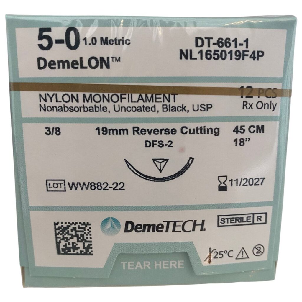 DemeLON 5-0 38 19mm Reverse Cutting 45cm